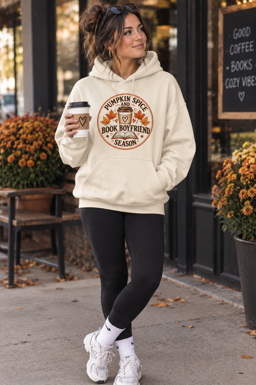 Pumpkin Spice and Book Boyfriend Hoodie